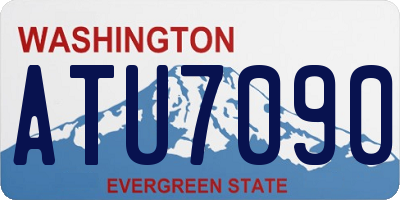 WA license plate ATU7090