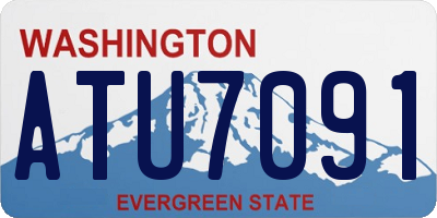 WA license plate ATU7091