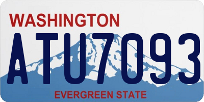 WA license plate ATU7093
