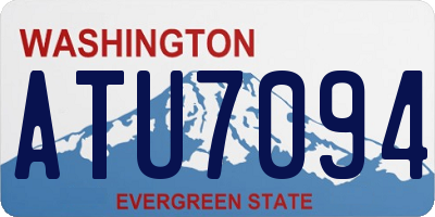 WA license plate ATU7094