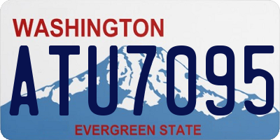 WA license plate ATU7095
