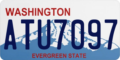 WA license plate ATU7097