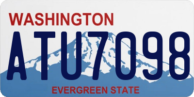 WA license plate ATU7098