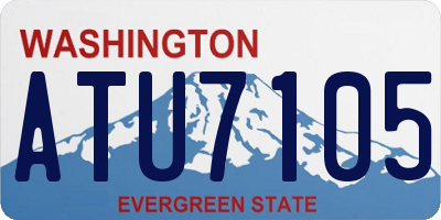 WA license plate ATU7105