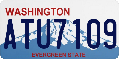 WA license plate ATU7109