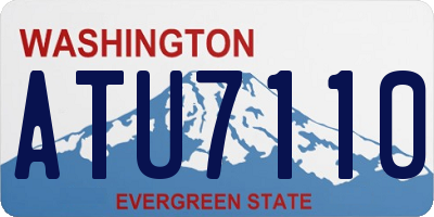 WA license plate ATU7110