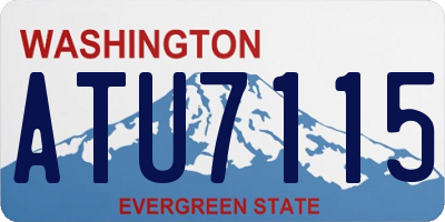WA license plate ATU7115