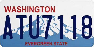 WA license plate ATU7118