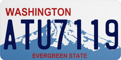 WA license plate ATU7119