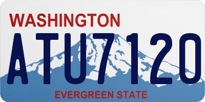 WA license plate ATU7120