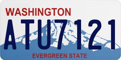 WA license plate ATU7121