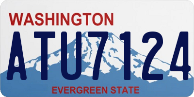 WA license plate ATU7124
