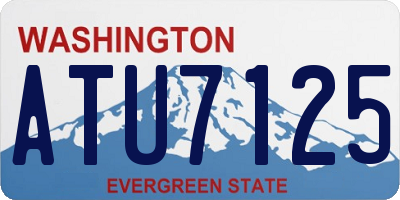 WA license plate ATU7125