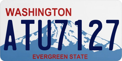 WA license plate ATU7127
