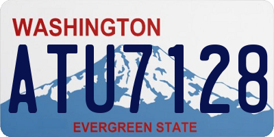 WA license plate ATU7128