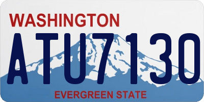 WA license plate ATU7130