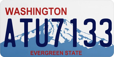 WA license plate ATU7133
