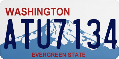 WA license plate ATU7134