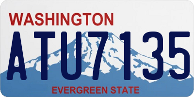 WA license plate ATU7135