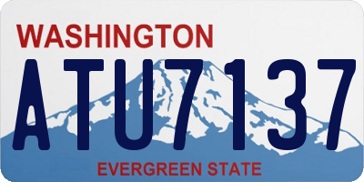 WA license plate ATU7137
