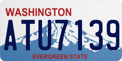 WA license plate ATU7139