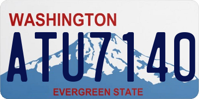 WA license plate ATU7140