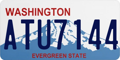WA license plate ATU7144