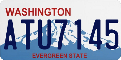 WA license plate ATU7145