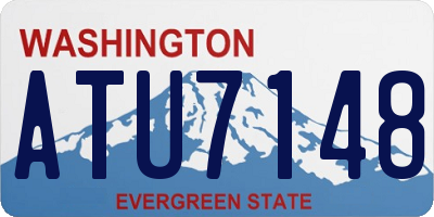 WA license plate ATU7148
