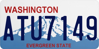 WA license plate ATU7149