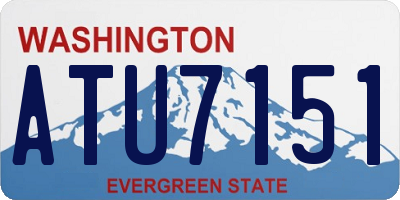 WA license plate ATU7151