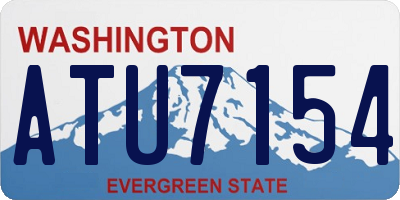 WA license plate ATU7154