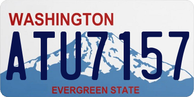 WA license plate ATU7157
