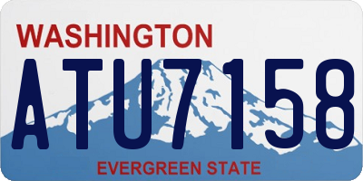 WA license plate ATU7158