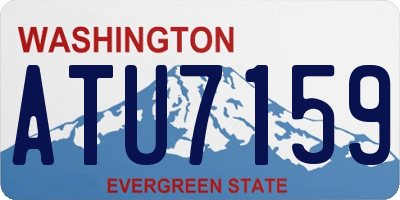 WA license plate ATU7159