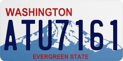WA license plate ATU7161