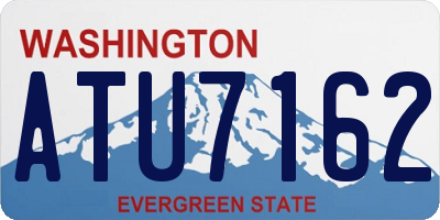 WA license plate ATU7162