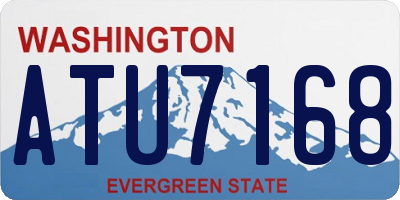WA license plate ATU7168