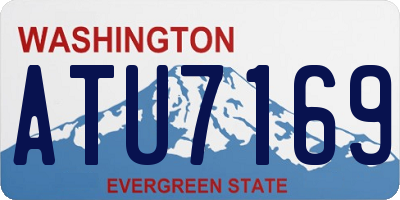 WA license plate ATU7169