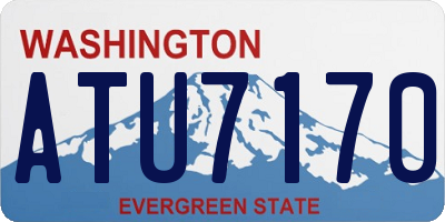 WA license plate ATU7170