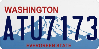 WA license plate ATU7173