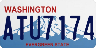 WA license plate ATU7174