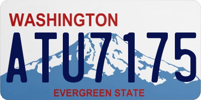 WA license plate ATU7175