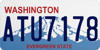 WA license plate ATU7178