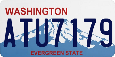 WA license plate ATU7179