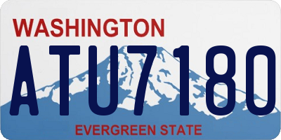 WA license plate ATU7180