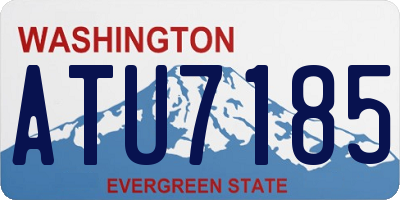 WA license plate ATU7185