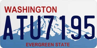 WA license plate ATU7195