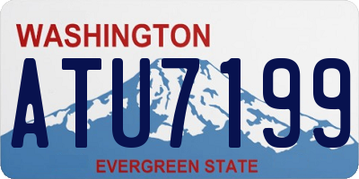 WA license plate ATU7199