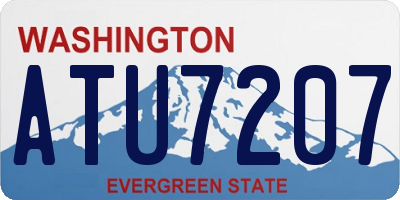 WA license plate ATU7207
